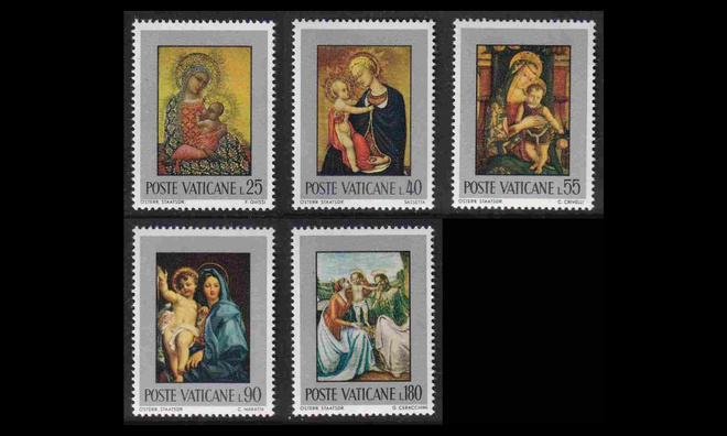 Vatikaani 581-5 ** Maalauksia (1971)
