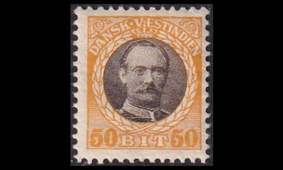 Tanskan Länsi-Intia 48 * Frederik VIII 50 bit (1907)