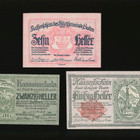 Itävalta Notgeld 10, 20, 50 Heller, Baden 1920 - pikkukuva 1