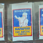 Rovaniemi Napapiiri vintage kangasmerkki - pikkukuva 1