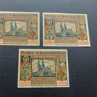 Saksa Siegfriedstadt Xanten 3 seteliä 1921 - pikkukuva 1