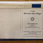 Mercedes-Benz varaosaluettelo 170 V, W136, 1936 - pikkukuva 1