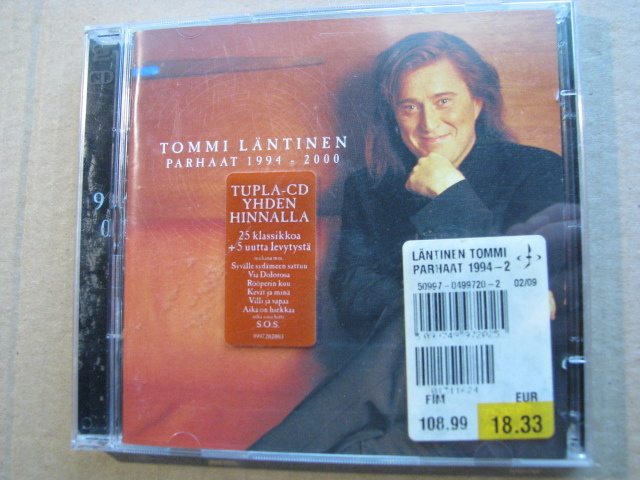 TOMMI LÄNTINEN - Parhaat 1994 - 2000 ( Tupla-cd )