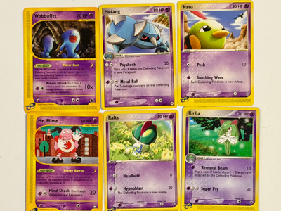 Pokemon Psychic Vintage Set 6 kpl – Expedition, Aquapolis &