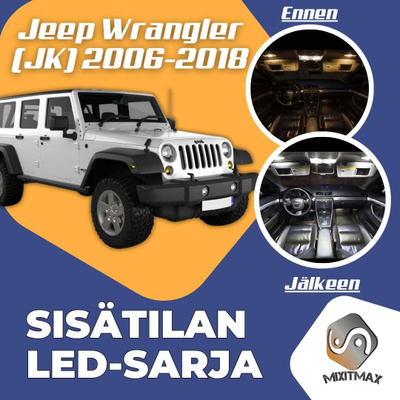 Jeep Wrangler (JK/JL) Sisätilan LED-sarja 7-osai