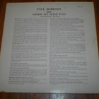 PAUL ROBESON - Lieder Aus Aller Welt - LP blues,folk MINT- - pikkukuva 2
