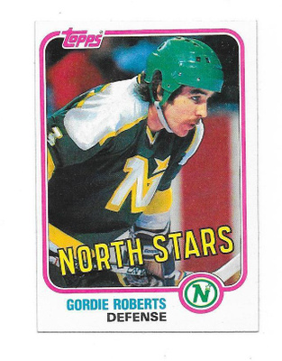 1981-82 Topps #111 Gordie Roberts Minnesota North Stars