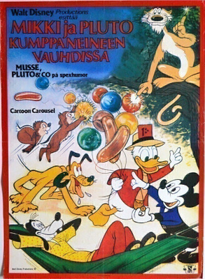 Elokuvajuliste: Mikki ja Pluto kumppaneineen vauhdissa