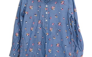 H&M - SININEN PITKÄ PAITA/MEKKO - koko 128