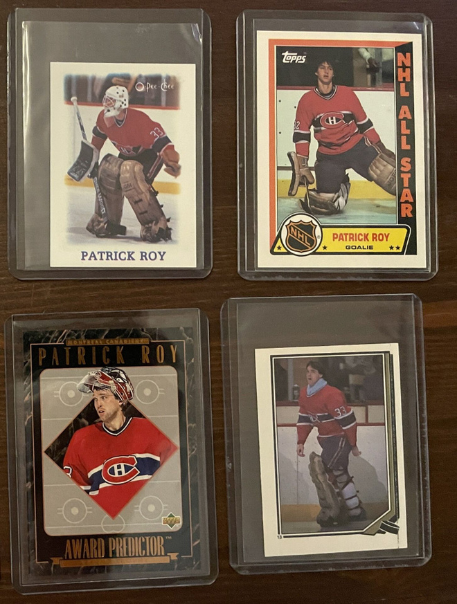 Patrick Roy x 15 korttia 80- ja 90-luvuilta