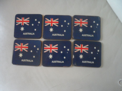 Australia lasien alustat 6 kpl