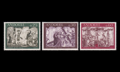 Andorra Fr 211-3 ** Freskoja (1968)