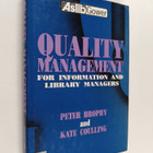 Peter Brophy : Quality management for information and lib... - pikkukuva 1