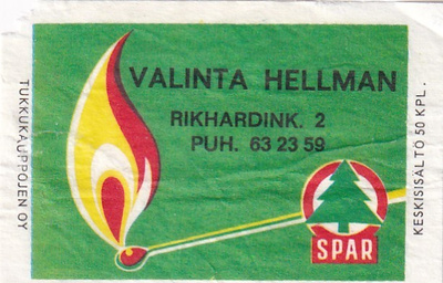 Valinta Hellman , Rikhardink.2    SPAR  6/9