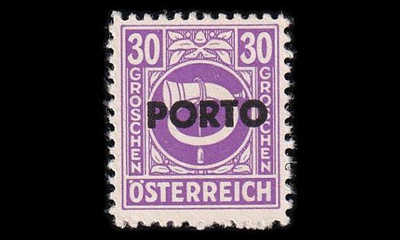 Itävalta P_198 ** Porto 30 g (1946)