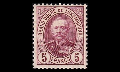 Luxemburg 66B * Suurherttua Adolf 5 Fr (12½) (1891)