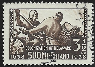 1938 Delawaren 300-vuotismuisto leimattu LaPe 212