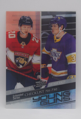 2020-21 Upper deck Young guns CL Clear cut Aleksi Heponiemi