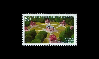 Saksa 1312 ** Clemenswerthin linna 250v (1987)