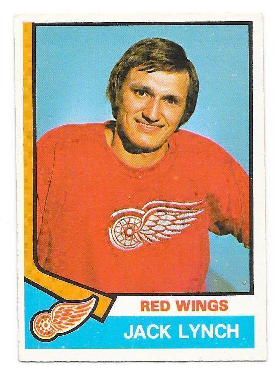 1974-75 OPC #331 Jack Lynch Detroit Red Wings