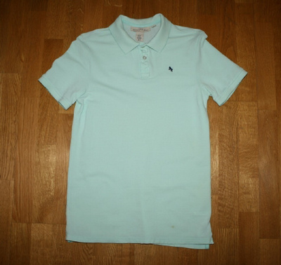 H&M L.O.G.G turkoosi pikeepaita 170
