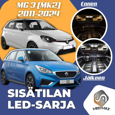 MG 3 Sisätilan LED-sarja 4-osainen
