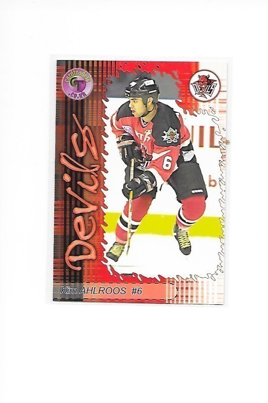 2001-02 Cardiff Devils #6 Kim Ahlroos HIFK