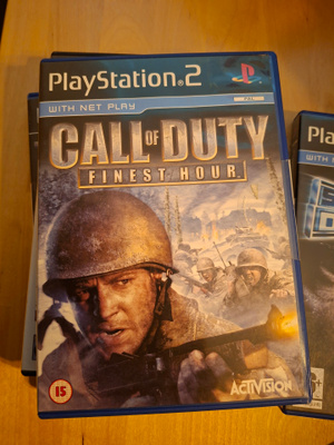 PS2 Call of Duty Finest Hour + kotelo ja ohjeet