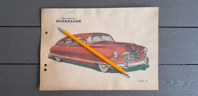 Nash 49 Keräilykuva 25 x 17,5 cm n.1949