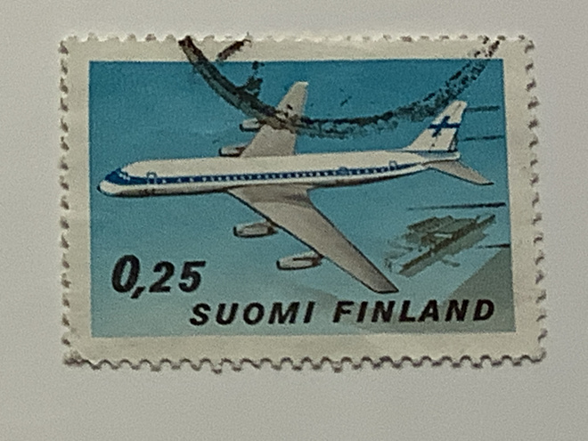 665 / 1969 Siviililentoliikenne o leimattu