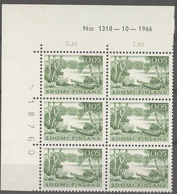 1963  5p rantamaisema nro-6lo 1318 ++