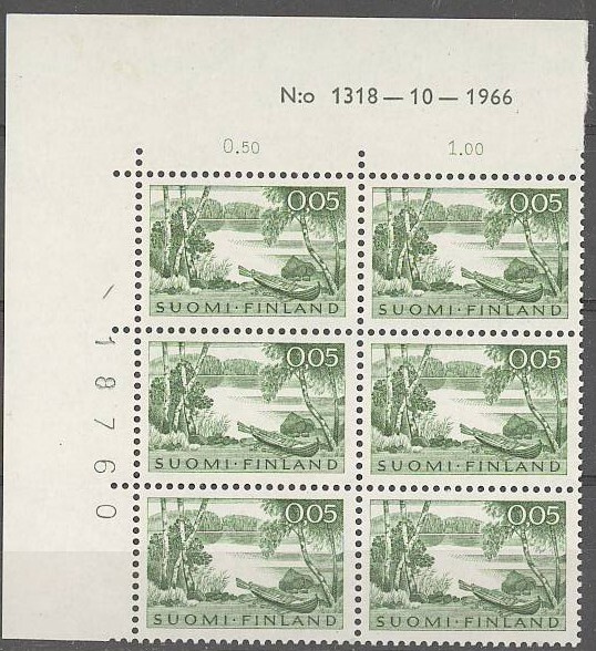 1963  5p rantamaisema nro-6lo 1318 ++
