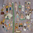 Paperinuket lapset ja nalle 1940-50-luku - pikkukuva 1