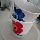 Marimekko Unikko kahvikupit + lautaset (7 kpl setti) - pikkukuva 1