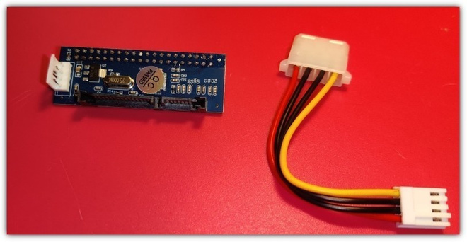 SATA-IDE -adapteri - SATA-levy 40-pin IDE-emolevyyn #31642