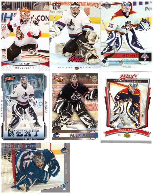 7 x Maalivahti ALEX AULD Canucks, Senators, Panthers