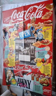 Iso Coca-Cola juliste Vintage 1990-luku?