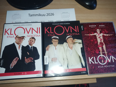 Klovni - Kyllä Nolottaa : kaudet 1-6(12 dvd)
