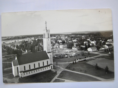 VANHA Postikortti Iisalmi 1957