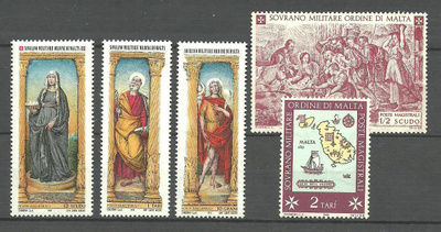 MALTAN RITARIKUNTA (SMOM) pieni erä postituoreita **