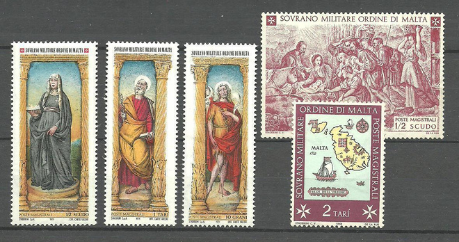 MALTAN RITARIKUNTA (SMOM) pieni erä postituoreita **