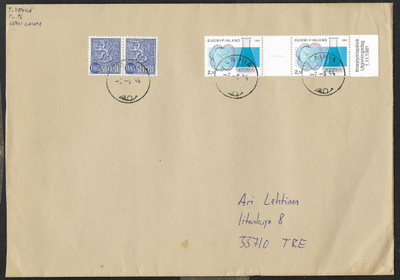 Postil. - 0,05+Kemia (LAPE 2x571+1155-1156) Laihia 2.8.94