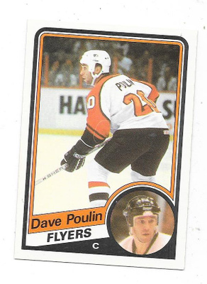 1984-85 OPC #165 Dave Poulin , Philadelphia Flyers RC