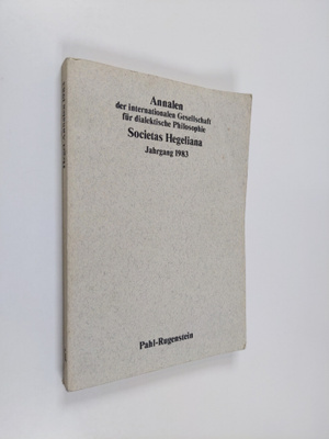 Hans Heinz Holz : Annalen der Internationalen Gesellschaf...