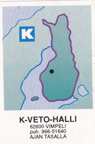 Vimpeli. K-Veto-Halli . Kesko, Kartta , s80