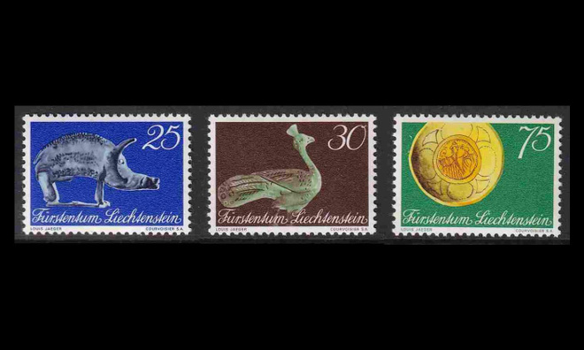 Liechtenstein 536-8 ** Kansallismuseon avajaiset (1971)
