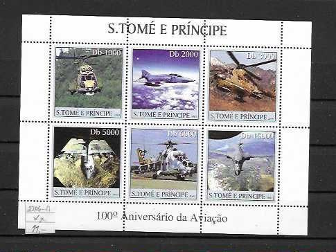 AVARUUS S.TOME E PRINCIPE Mi 2206-11 **  LUETT. 11€