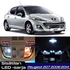 Peugeot 207 Sisätilan LED-sarja 8-osainen - pikkukuva 1