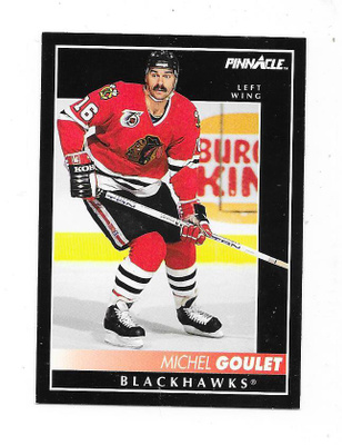 1992-93 Pinnacle #22 Michel Goulet Chicago Blackhawks