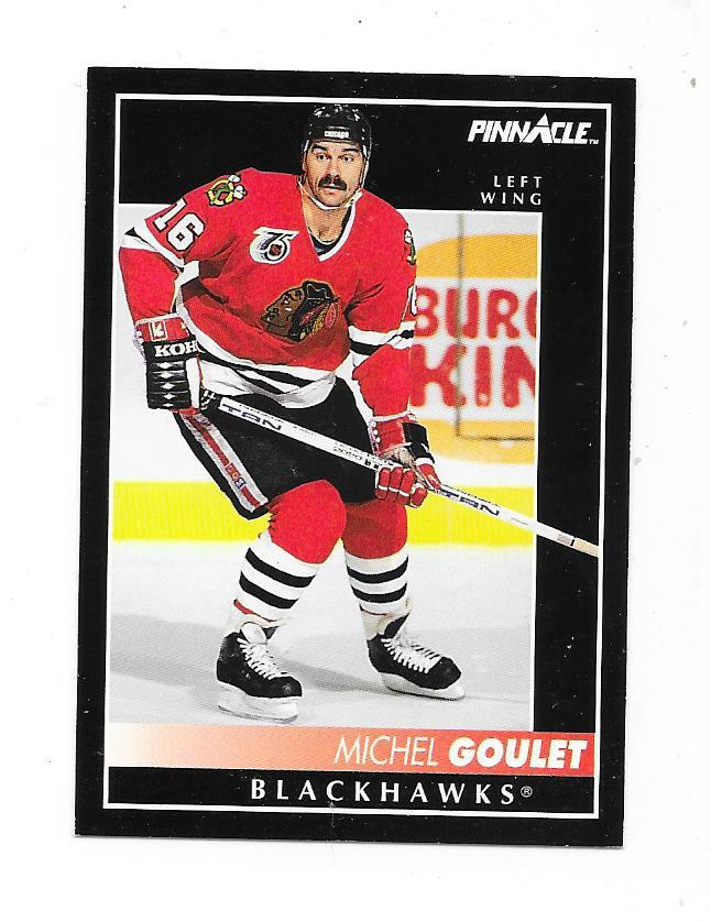 1992-93 Pinnacle #22 Michel Goulet Chicago Blackhawks
